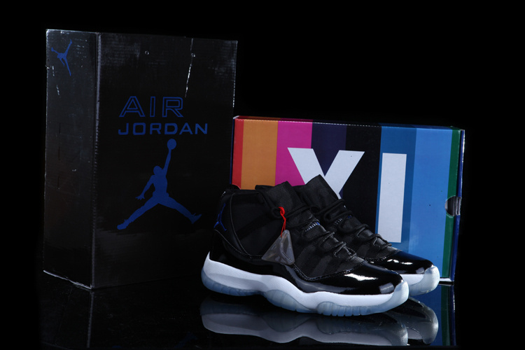 Air Jordan 11 Mens Shoes Aaa Black/White/Blue Online